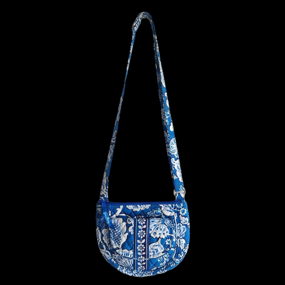 Vera Bradley Lizzy Crossbody Shoulder Bag Blue Lagoon Retired